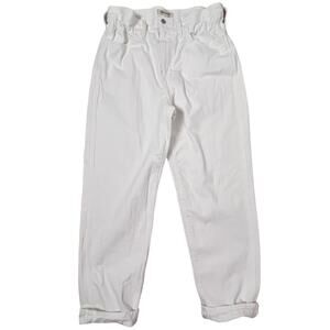 MADEWELL High Waisted Mom Jeans Women’s 29 Paper Bag Waist White Baggy
